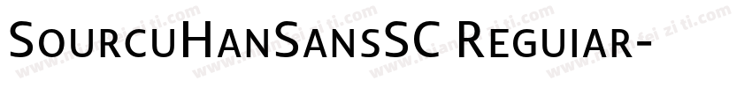 SourcuHanSansSC Reguiar字体转换